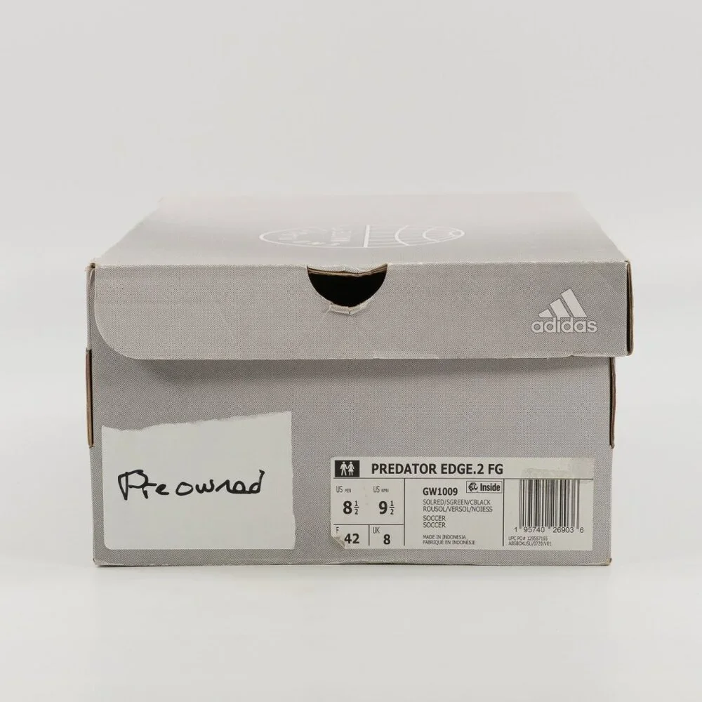 Adidas Predator Edge.2 FG 'Game Data Pack' GW1009 Soccer Cleats size 8.5